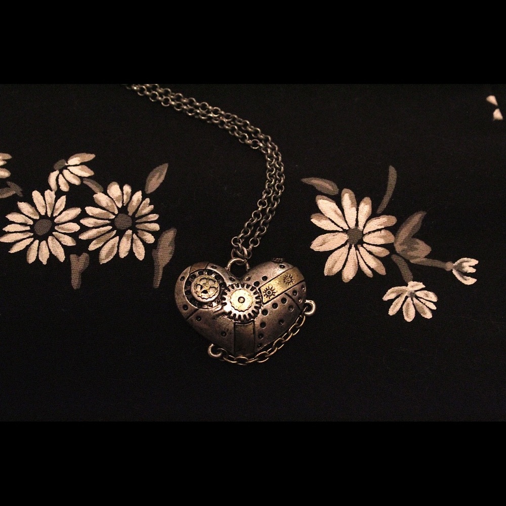 35” Steampunk Heart Necklace